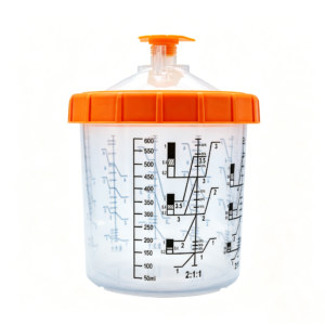 Disposable Paint Spray Gun Mixing Cup 600ml
