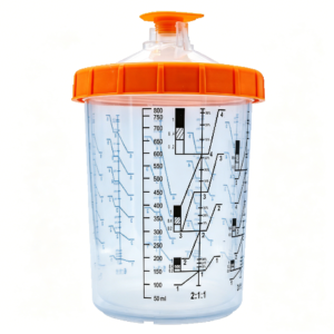 Disposable Paint Spray Gun Mixing Cup 800ml
